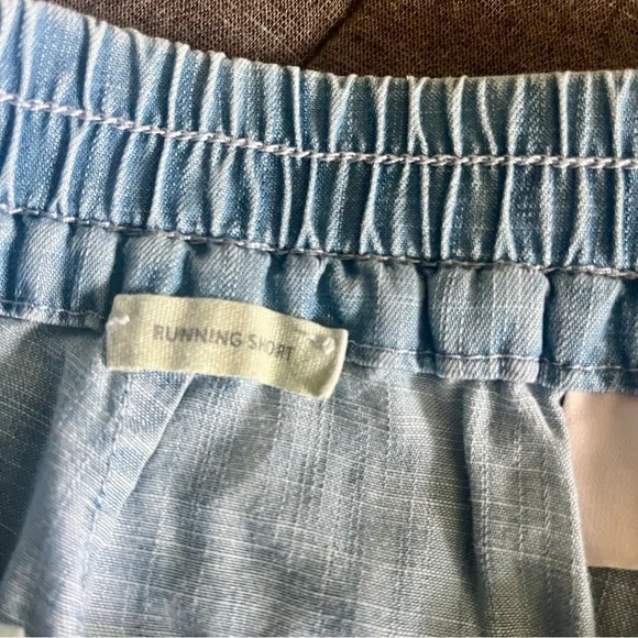 LOFT Tencel Blue Denim Running Short | Lounge Shorts | Medium - Picture 7 of 9
